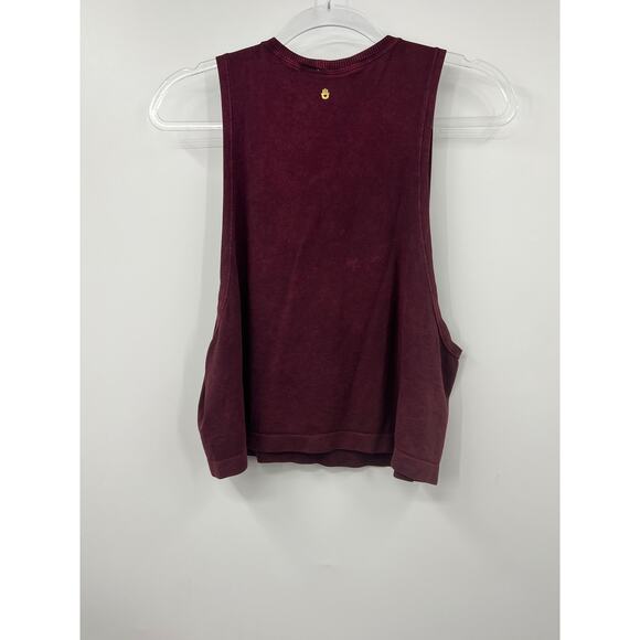 Spiritual Gangster Women's Sportswear Top Tank Sleeveless Burgundy Size XS-S‎ - Picture 5 of 5
